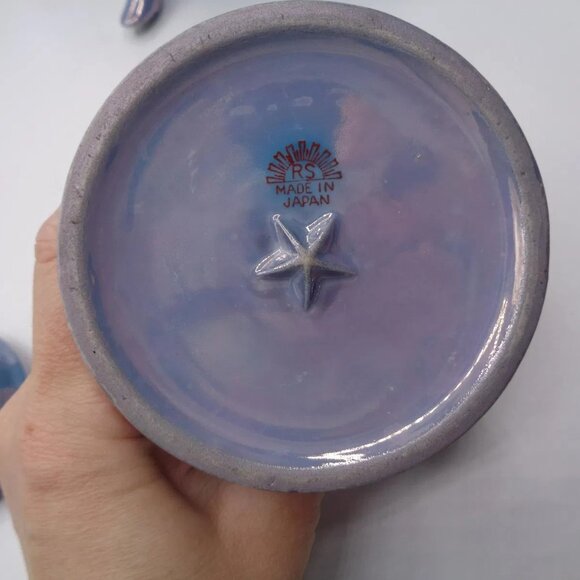 Vintage Japanese Lusterware Teapot, Sugar Bowl and Creamer - Picture 8 of 9